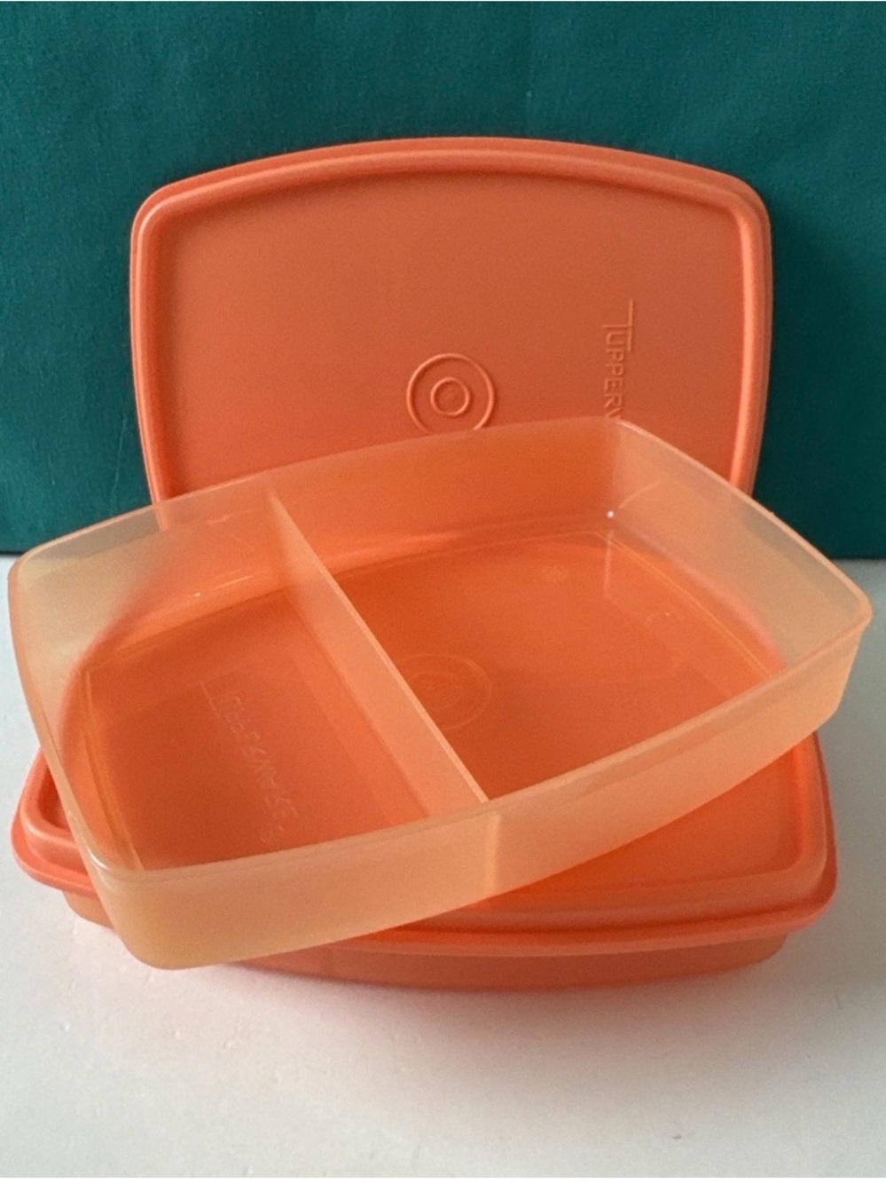 Tupperware Packette Side By Side Divided Containers – Set of 2